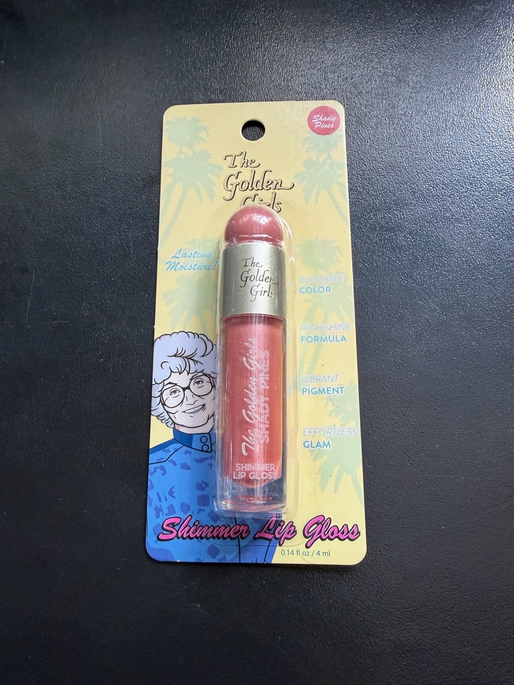 Sophia- Golden Girls Shimmer Lip Gloss - Pink Coral